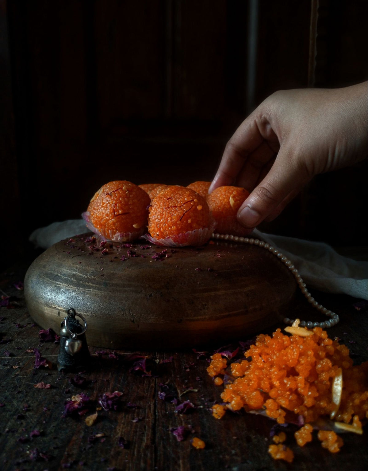 Motichoor Ladoo Recipe with Ghee: Batter, Boondi and Syrup